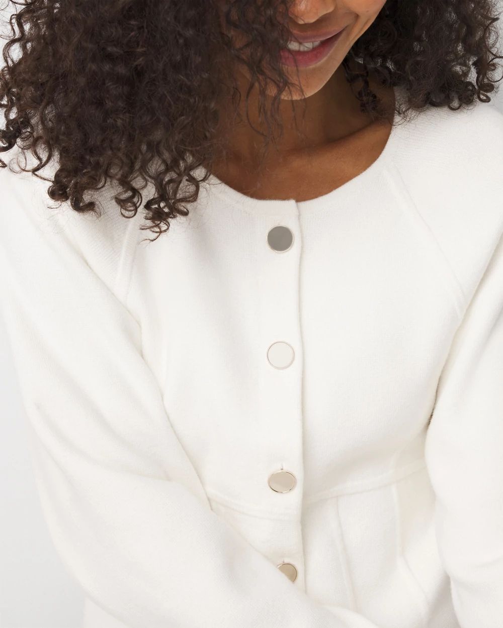 Corset Detail Button Front Cardigan | White House Black Market